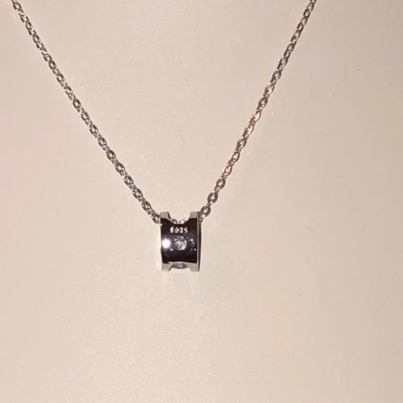 0.8 Carat Solitaire Pendant White Moissanite Diamond 925 Silver Necklace - Picture 7 of 10